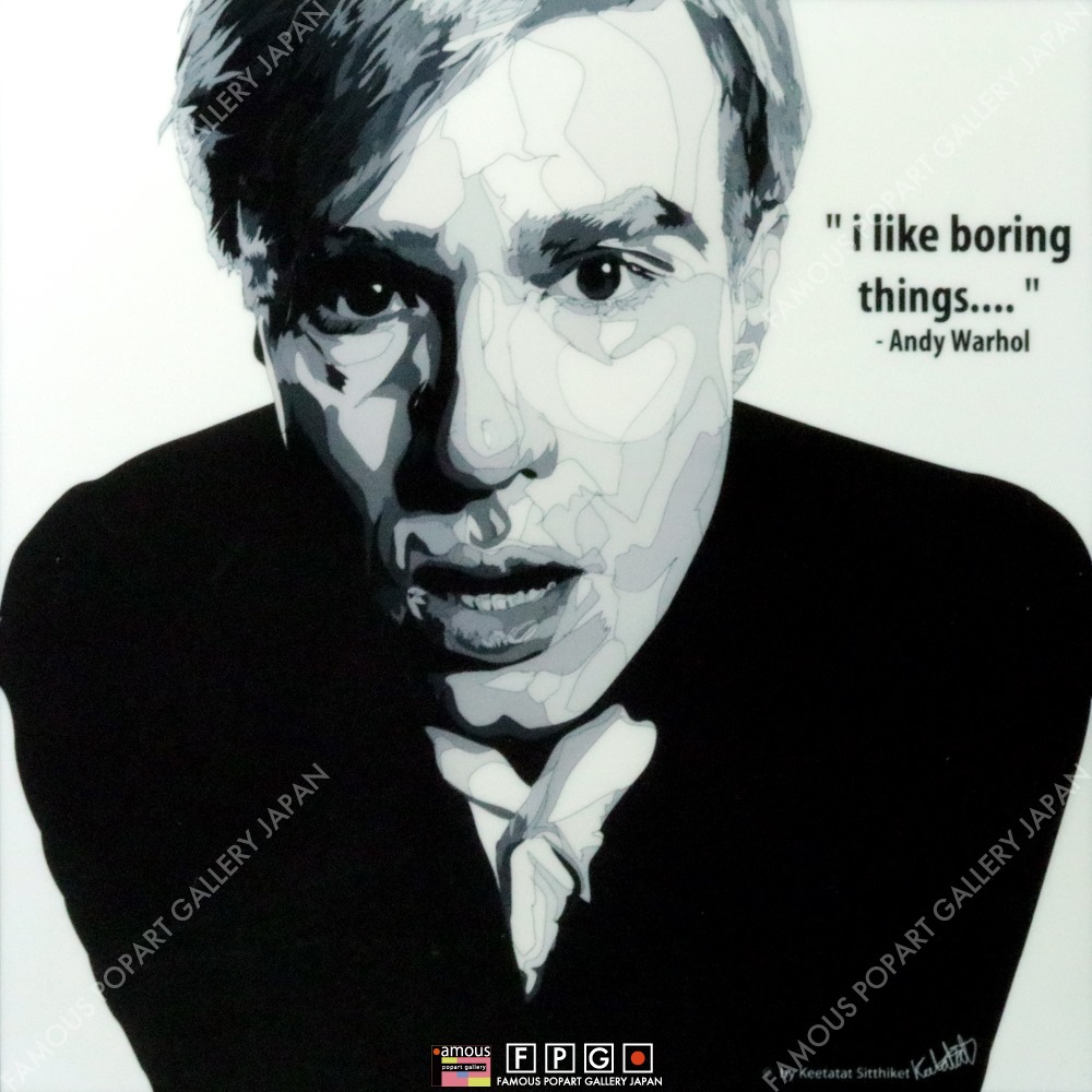 Andy Warhol -BLK/WHT- / アンディ・ウォーホル [ポップアートパネル 